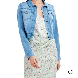 BCBG size S Jean Jacket in light wash.